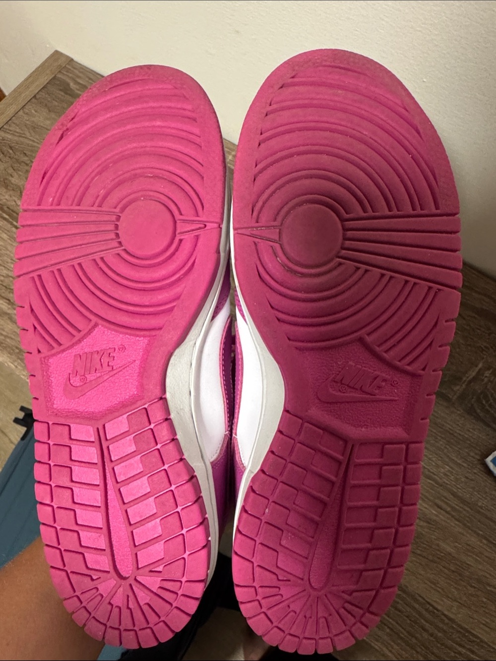 Nike Pink and White Outsole Sneakers